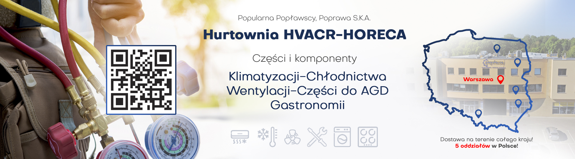 Hurtownia części zamiennych do AGD, chłodnictwa i klimatyzacji - Popularna Popławscy